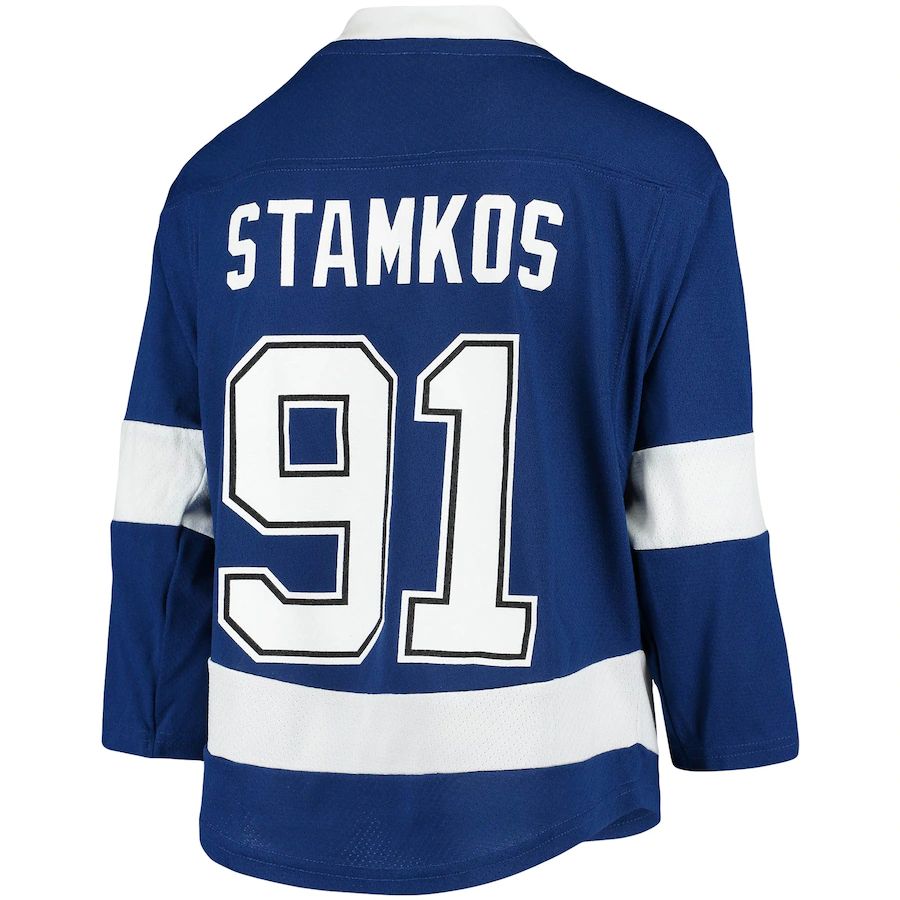 Custom #91 Blue TBL Hockey Shirt Top