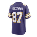 Custom #87 Purple MIN Football Shirt Top