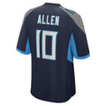 Custom #10 Navy TEN Football Shirt Top
