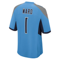 Custom #1 Light Blue 2025 TEN Football Shirt Top