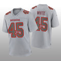 Custom #45 White TB Football Shirt Top