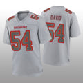 Custom #54 Gray TB Football Shirt Top
