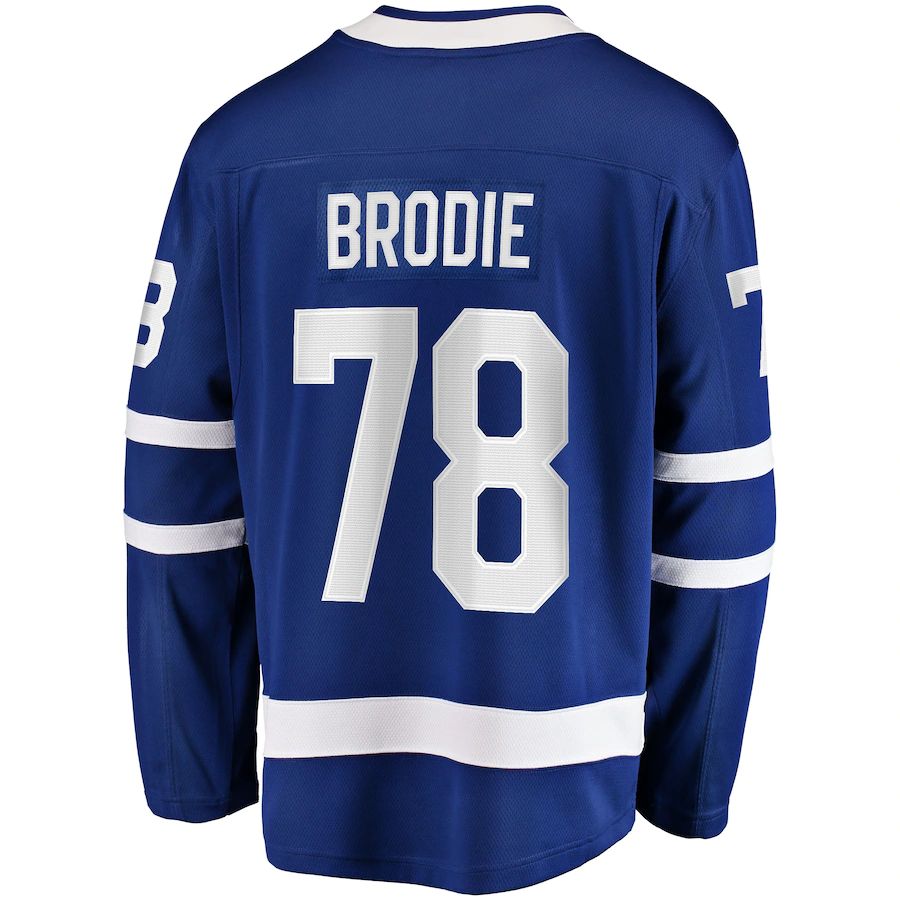 Custom #78 Blue TOR Hockey Shirt Top