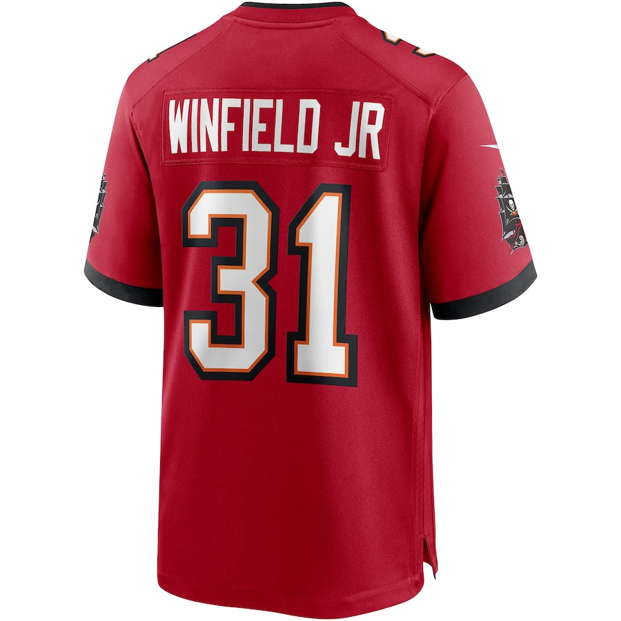 Custom #31 Red TB Football Shirt Top