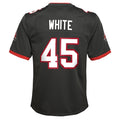 Custom #45 White TB Football Shirt Top