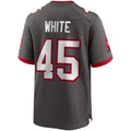 Custom #45 White TB Football Shirt Top