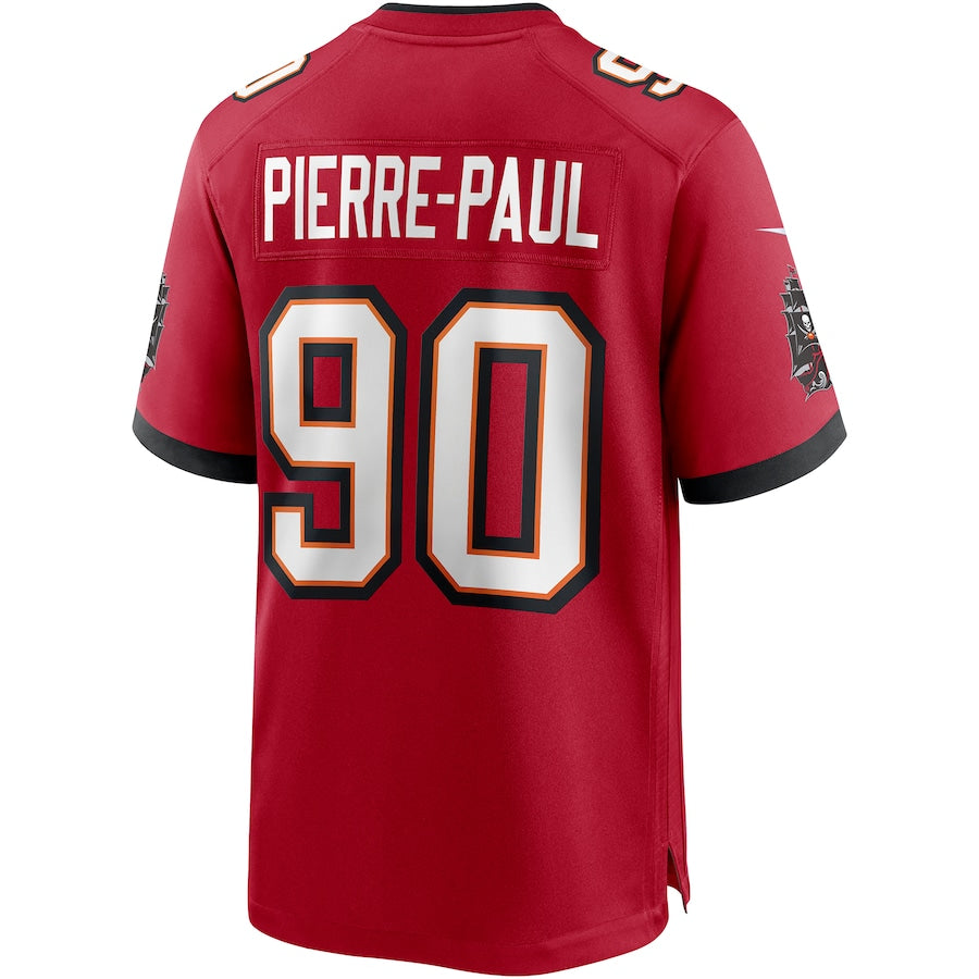 Custom #90 Red TB Football Shirt Top