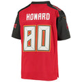 Custom #80 Red TB Football Shirt Top