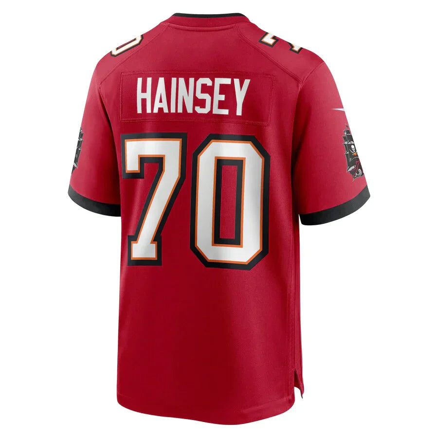 Custom #70 Red TB Football Shirt Top