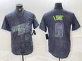 Custom #8 Charcoal 2024 City Connect TB Baseball Shirt Top