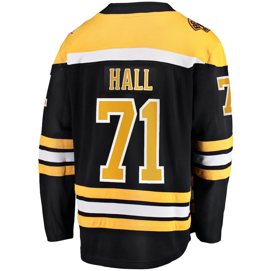 Custom #71 Black BOS Hockey Shirt Top