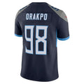 Custom #98 Navy TEN Football Shirt Top