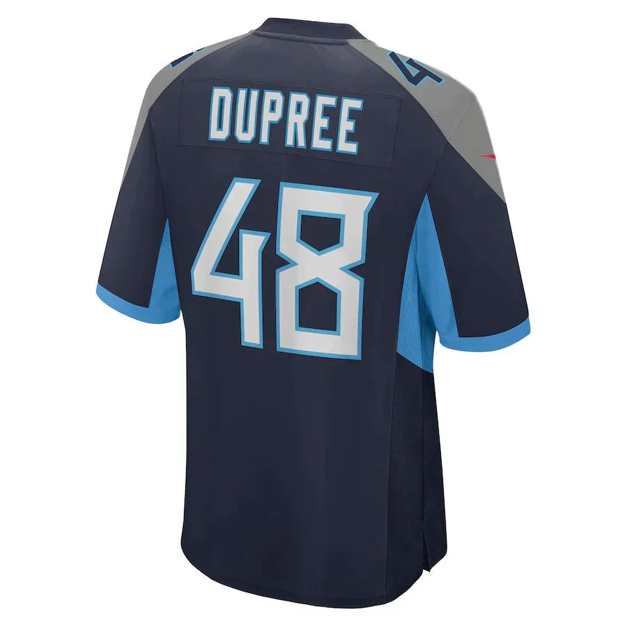 Custom #48 Navy TEN Football Shirt Top