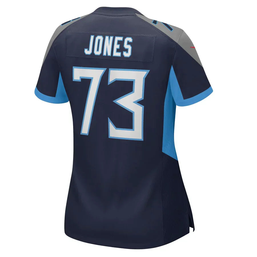 Custom #73 Navy TEN Football Shirt Top