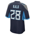 Custom #28 Navy TEN Football Shirt Top