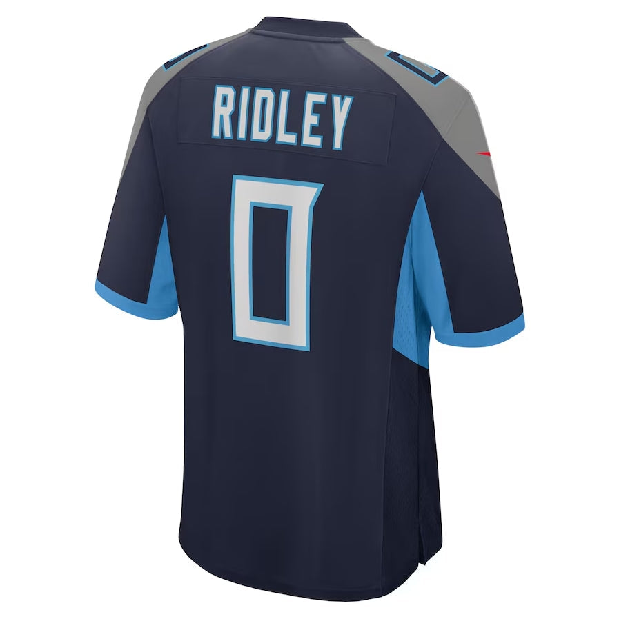 Custom #0 Navy TEN Football Shirt Top