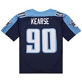 Custom #90 Navy 1999 TEN Football Shirt Top