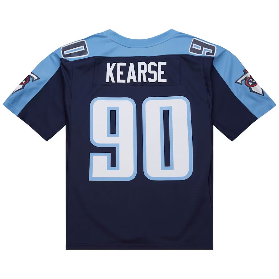 Custom #90 Navy 1999 TEN Football Shirt Top