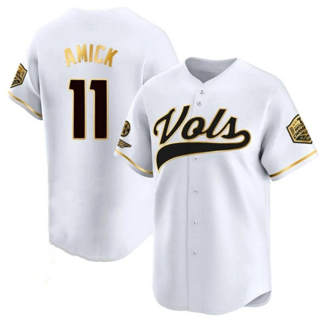 Custom #11 White 2024 College Shirt Top