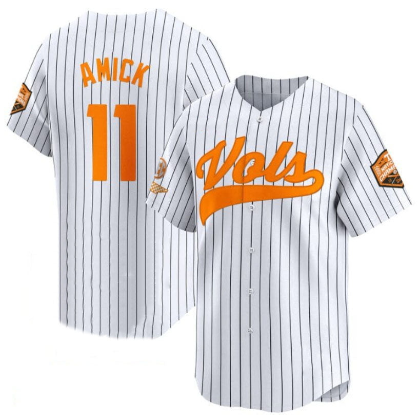 Custom #11 White 2024 College Shirt Top