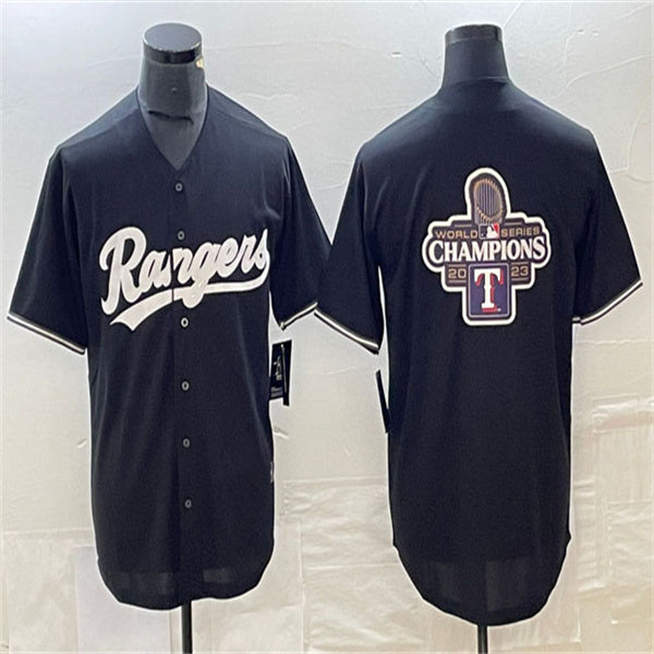 Custom Black 2023 World Series Champions LAD Baseball Shirt Top