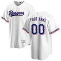 Custom White TEX Baseball Shirt Top
