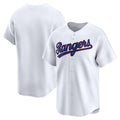 Custom White Throwback TEX Baseball Shirt Top