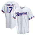 Custom #17 White TEX Baseball Shirt Top