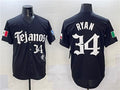 Custom #34 Black 2025 TEX Baseball Shirt Top