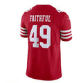 Custom #49 Scarlet SF Football Shirt Top