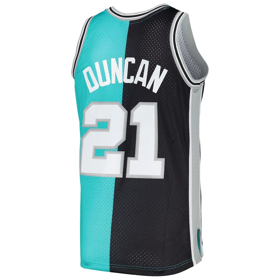 Custom #21 Black 1998 SAS Basketball Shirt Top