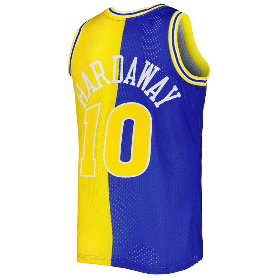 Custom #10 Gold 1990 GSW Basketball Shirt Top