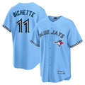 Custom #11 Powder Blue TOR Baseball Shirt Top