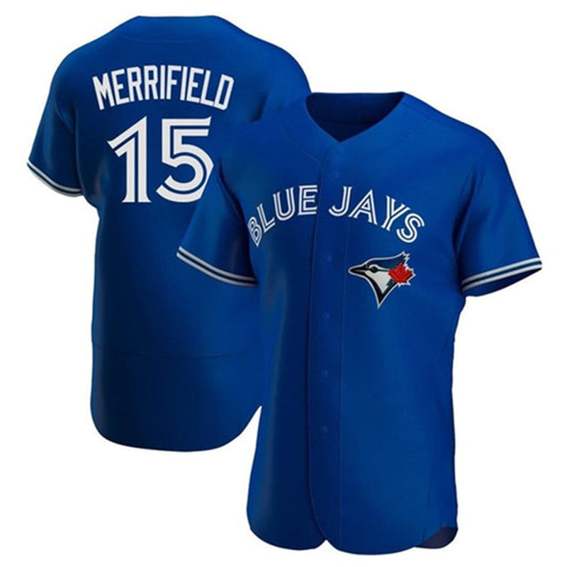 Custom #15 Blue TOR Baseball Shirt Top