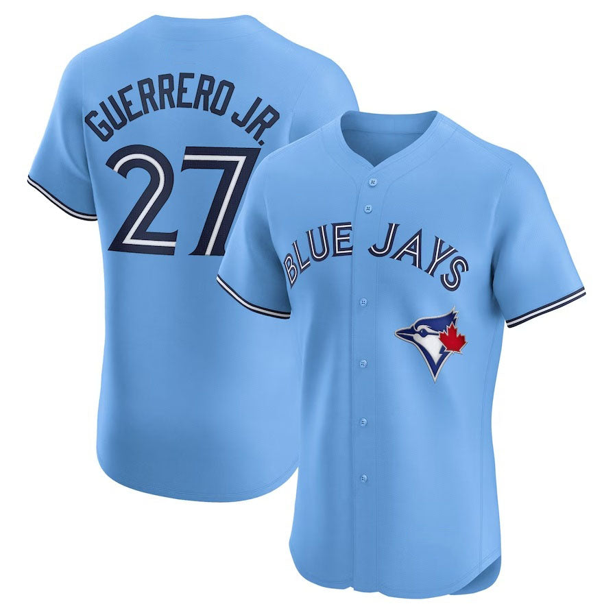 Custom #27 Powder Blue TOR Baseball Shirt Top