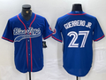 Custom #27 Blue TOR Baseball Shirt Top