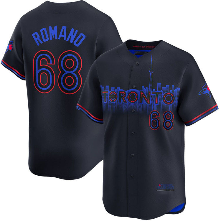 Custom #68 Blue City Connect TOR Baseball Shirt Top