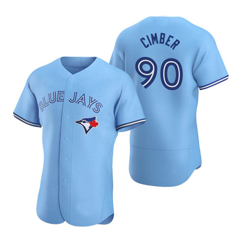 Custom #90 Powder Blue TOR Baseball Shirt Top
