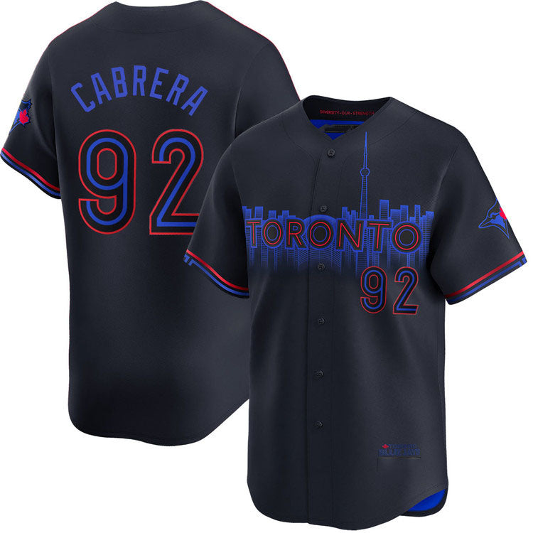 Custom #92 Blue City Connect TOR Baseball Shirt Top