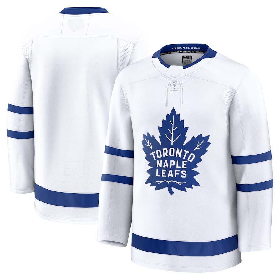 Custom White TOR Hockey Shirt Top