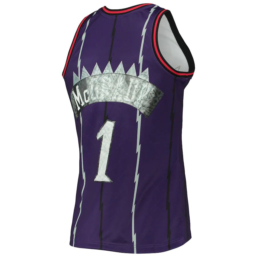 Custom #1 Purple 1996 TOR Basketball Shirt Top