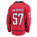 Custom #57 Red WSH Hockey Shirt Top