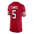 Custom #5 Scarlet SF Football Shirt Top