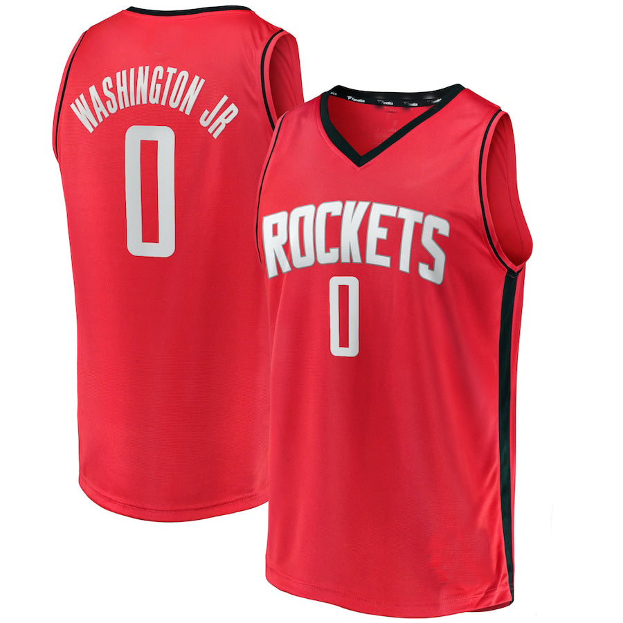 Custom #0 Red 2022 HOU Basketball Shirt Top