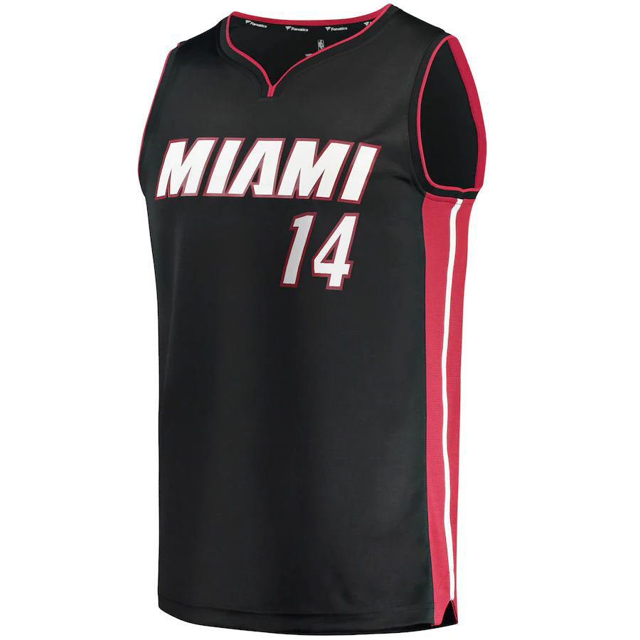 Custom #14 Black 2020 MIA Basketball Shirt Top