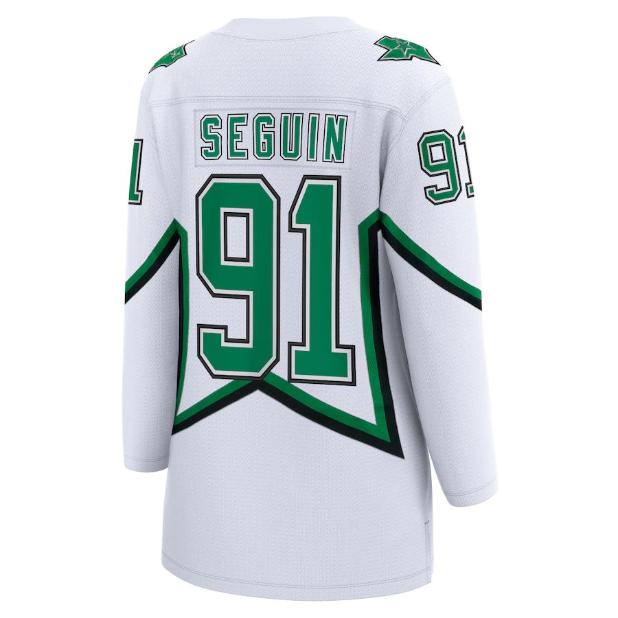Custom #91 White 2020 DAL Hockey Shirt Top