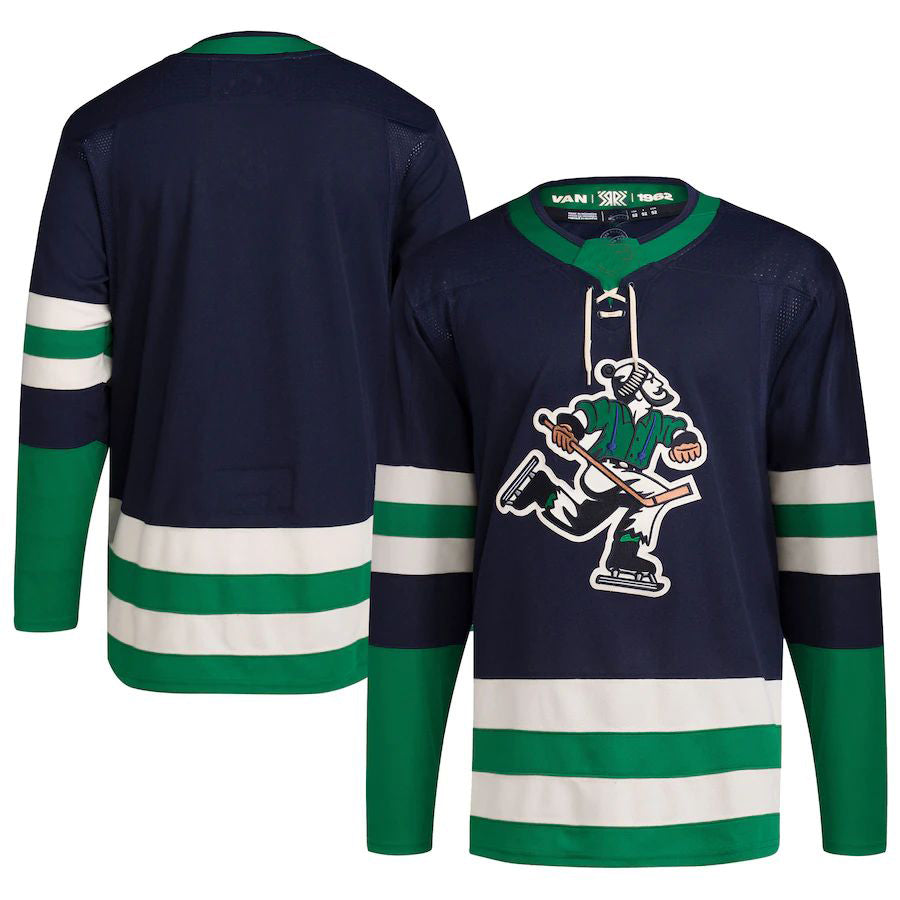 Custom Navy Retro VAN Hockey Shirt Top