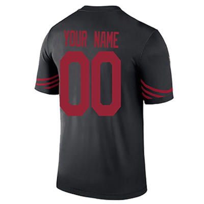 Custom Black SF Football Shirt Top