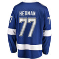 Custom #77 Blue 2022 Stanley Cup TBL Hockey Shirt Top