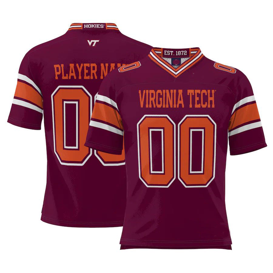 Custom Maroon Football Shirt Top